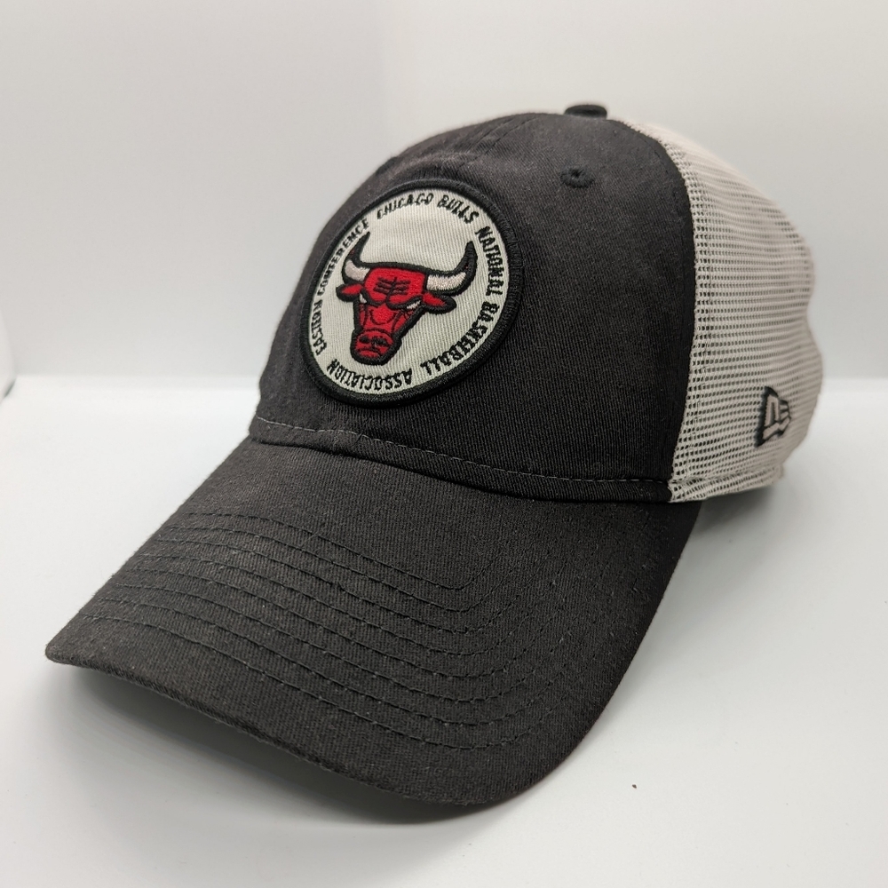 New Era Chicago Bulls NBA Eastern Conferernce LOGO Snapback Hat Black  OSFM Cap - Picture 4 of 9